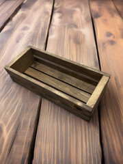 Rustic Wooden Cassette Tape Holder Crate – Vintage Audio Storage Box Organizer