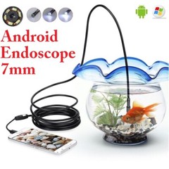5M 6LEDs Snake Endoscope Borescope 8/7mm Inspection USB Camera Scope For Android