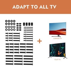 TV Mount Screws Universal Installation Hardware Kit Screw PACKAGE, Black
