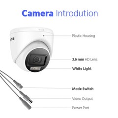 ANNKE 8CH 5MP Lite DVR Outdoor 1080P Security Camera System AI Detection H.265+
