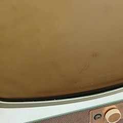 Vintage GE M500XTS Teal TV 15″ Space Age Mid Century TESTED WORKING Retro Prop