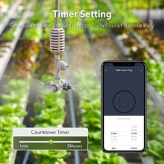 HBN Heavy Duty Outdoor Smart WiFi Plug Timer works with Alexa & Google Assistant