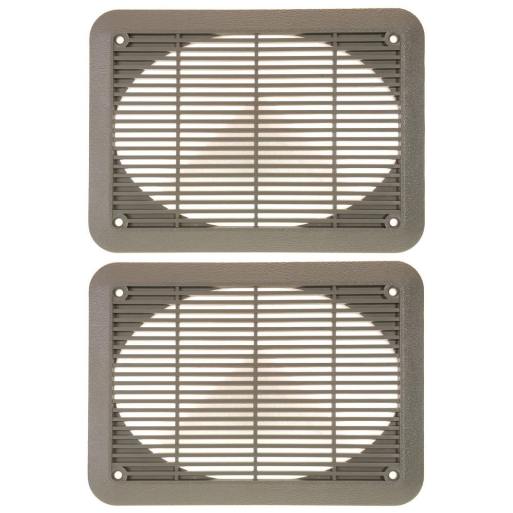 Ford OEM Factory Speaker Cover Trim Grille 6″ x 8″ Gray (2 Pack) E5EF-18985-AWA