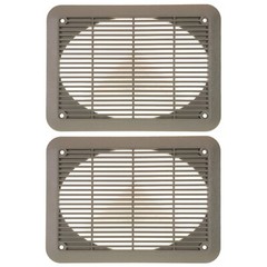 Ford OEM Factory Speaker Cover Trim Grille 6″ x 8″ Gray (2 Pack) E5EF-18985-AWA