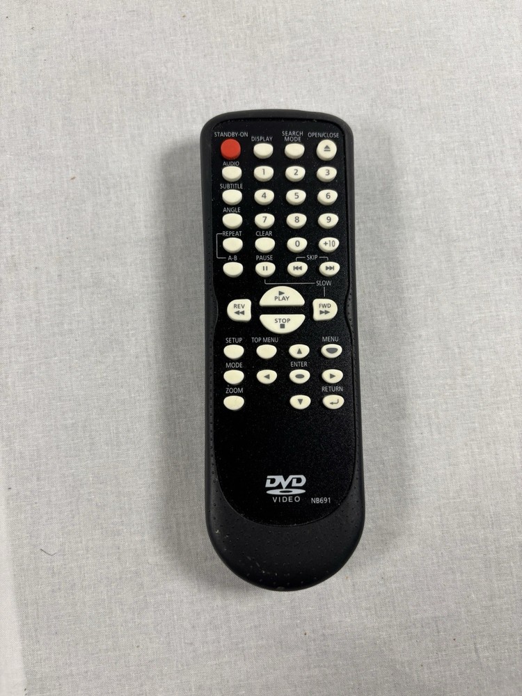 NB691 Wireless DVD/Video Remote Control, Black, More Than 10 m Range