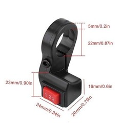 22mm 7/8in Motorcycle Handlebar Switch, Electric 3 Speed Handlebar Module Switch
