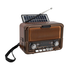 QFX R-50 Portable 3-Band (AM/FM/SW1) Radio +Solar/Rechargeable +Music Player