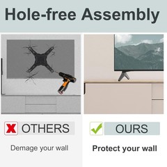 Durable ABS LG TV Stand Legs Replacement for 49-55 Inch TVs – Supports 80 lbs