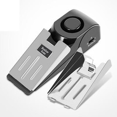 Wireless Door Stop Blocking Alarm Vibration Triggered Alert Security System