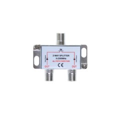2-Way TV Coaxial Cable Splitter 5-2300MHz For RG6 RG59 TV Antenna Coax Adapter