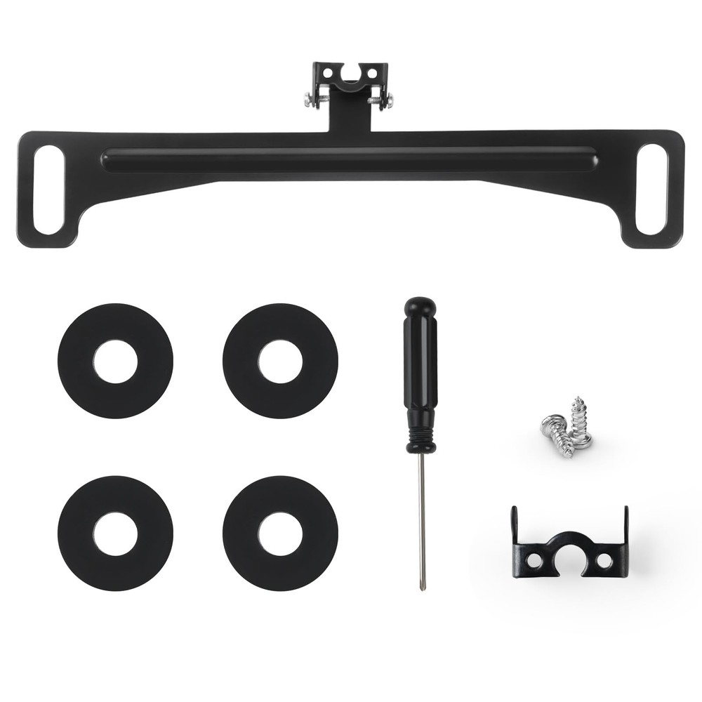 Universal Car Rear View Backup Camera License Plate Bracket Stainless Mount