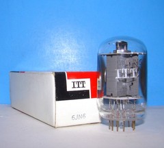 6JN6 ITT NOS vintage electron radio audio amplifier vacuum tubes valves 6JN6