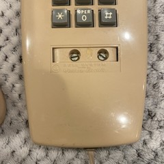 Vintage Western Electric Beige 2554BMP touch tone wall Phone