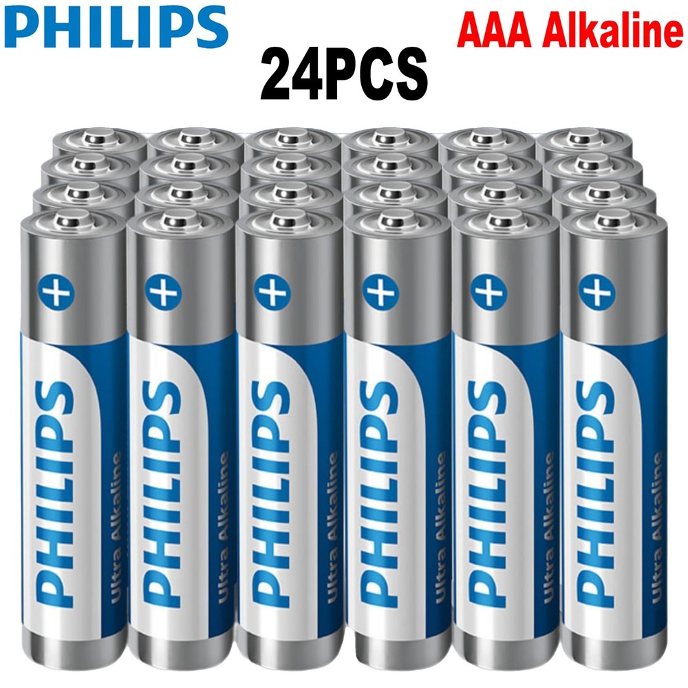 Lot Original Philips AAA Battery Ultra Alkaline AAA Batteries 1.5V Long lasting