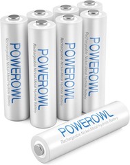 Reliable 1000mAh AAA Rechargeable Batteries, 8 Pack – Perfect for Household Use