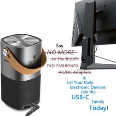 2PCS USB C Female to DC Male 5.5 x 2.1 mm Adapter 90 Degree Angled USB C to D…