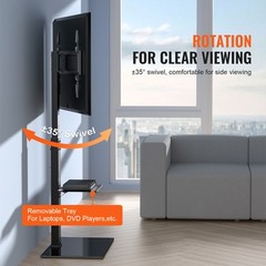 VEVOR TV Stand Mount Swivel Universal TV Stand for 32″-85″ TVs Adjustable Height