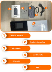 DUVOSS U3 Wireless Bluetooth Speaker Small /w Carabiner 0.5in Ultra-light Stereo