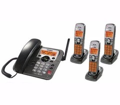 Uniden DECT1588-3T 6.0 4-Pack Bundle w/Base Station and 3 Wireless Handsets