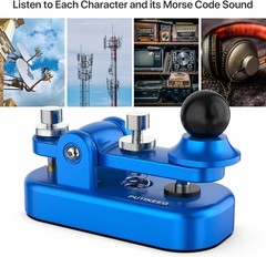 Mini Morse Radio Key Double Paddle with Aluminum Body