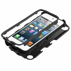 For iPod Touch 6th Gen – HARD & SOFT RUBBER HIGH IMPACT ARMOR CASE BLACK HYBRID