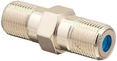 PPC F81 Barrel 3GHz Coax Cable Female Splice Adapter F Connector RG6 Dish CATV