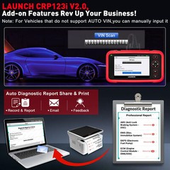 Launch OBD2 Code Reader Scanner Engine ABS Airbag Fault Automotive Diagnostic