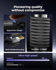 Silkland Certified HDMI 2.1 Cable, [4K@240Hz 144Hz 120Hz, 8K@60Hz] 1440P Ultra H