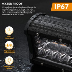 EverBrite 2PCS 4 Inch 60W Led Pods Off Road Light Pods White Amber Strobe 6 Mode