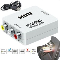 HDMI to RCA 1080P HDMI to 3RCA CVBS AV Composite Converter Video Audio Adapter