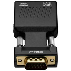 LOT VGA to HDMI Adapter with Audio PC to TV Monitor Projector Converter 1080P