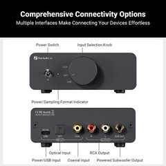 Fosi Audio Q6 Mini Headphone Amp Pure HIFI DAC Digital to Analog Audio Converter