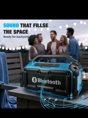 Portable Bluetooth Speaker with Handle, Rectangular, Blue/Black/Yellow/Red