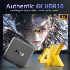 Android 14.0 TV Box 8GB RAM 128GB ROM RK3518 4K WiFi 6 Bluetooth 5.0 Streaming