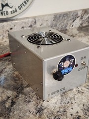 307 AMPS Linear amplifier . (2) 2SC2879C 💊 and cooling fan. SOLD AS PARTS.