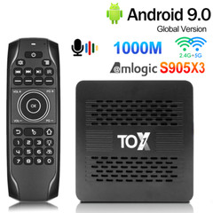 TOX1 Android 9.0 Tv Box Smart Tv box 4GB RAM 32GB Amlogic S905X3 Dual Wifi 1000M