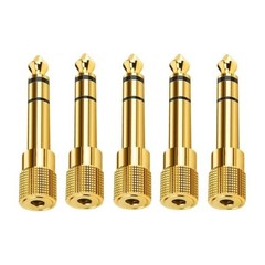 3.5 mm Female to 6.35 mm Male TRS Audio Headphone Plug Connector Adapter
