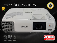 Epson PowerLite 99WH 3LCD Projector Long Life Lamp Up to 10,000 Hours 3000 ANSI