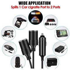 Dual Car Cigarette Lighter Splitter Charger Power Socket Adapter 12v Outlet Lot