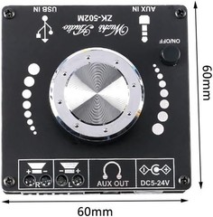 Compact Dual Channel 50W Bluetooth 5.0 Amplifier – Mini AMP for Versatile Audio