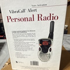RadioShack VibraCall Alert FRS UHF 14-Channel VOX WX Alert Silver/Black 21-1854