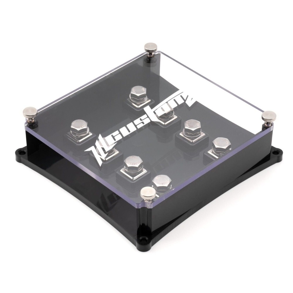 ILL Customz 4 Spot ANL Fuse Block Lug Style Heavy Duty Fused Distribution Block