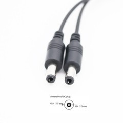 CCTV Camera DC 5.5mm x 2.5mm Female to 2/3/4/5 Male Power Splitter Adapter Cable