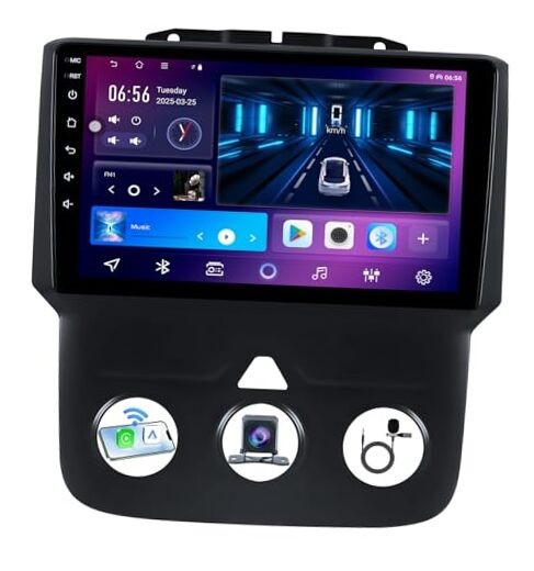 4G RAM+64G ROM Car Radio for Dodge Ram 1500 9 inches 4 Core 4GB RAM+64GB ROM