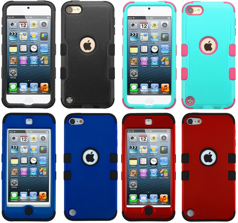 For iPod Touch 5th 6th & 7th Gen – Hard Hybrid Shockproof Armor Shell Case Cover