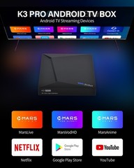 We2USat K3 PRO Android 10.0 TV Box 6K Ultra Support Netflix/YouTube/Prime Video