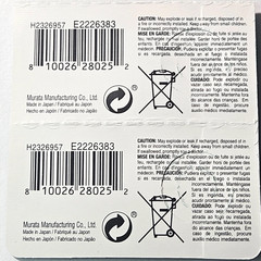 2 PACK MURATA 364 SR621SW SILVER OXIDE LR621 (GOOD EXPIRE 10/32) FREE SHIPPING