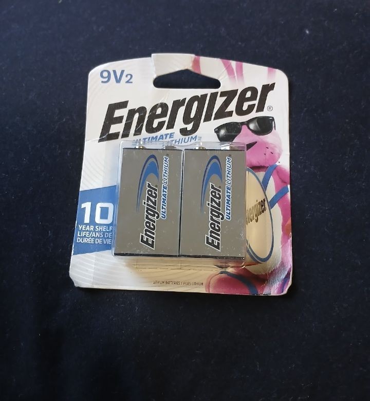 Energizer Ultimate Lithium 9V Block Batteries Lithium 2-Pack 9V2 10 Year