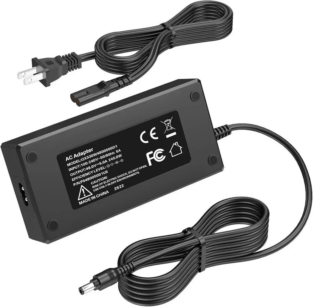 48V 5A Charger Power Cord for Fosi Audio Amplifiers V3 Za3 BT20A Pro TB10D Po…