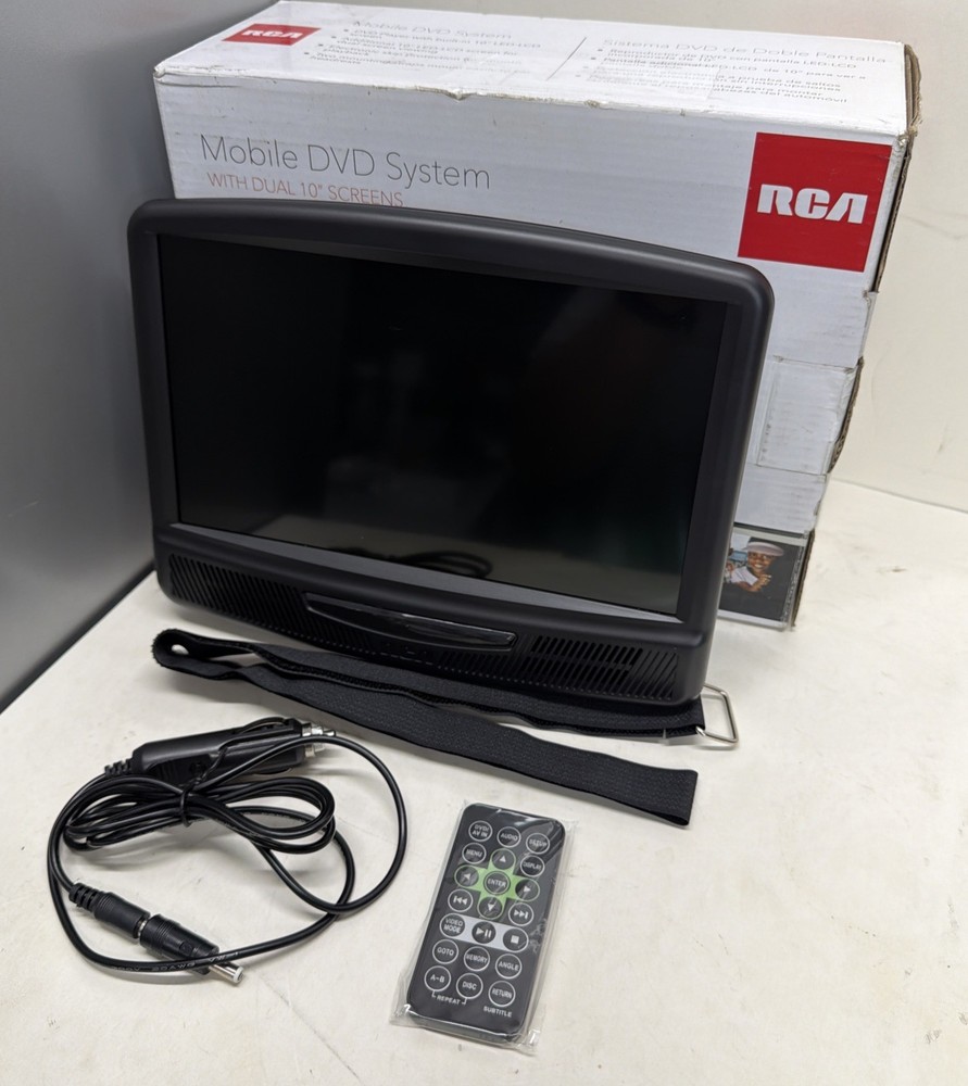 RCA 10 Inch DVD Screen Mobile Movie System Remote Control Headrest Car Adapter